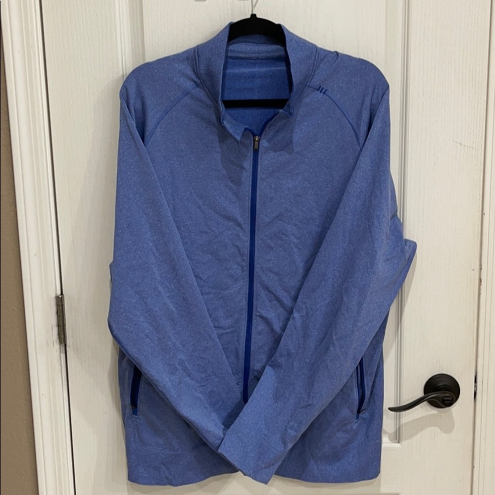 Lululemon blue zip up run jacket xxl